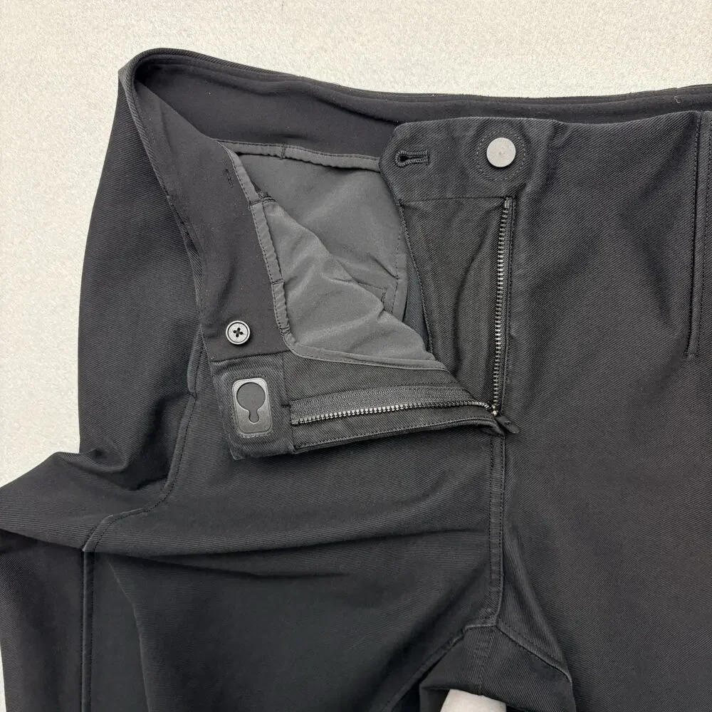Lululemon Pants Utilitech Relaxed-Fit Mid-Rise Trouser Black Wide Leg Pants 10